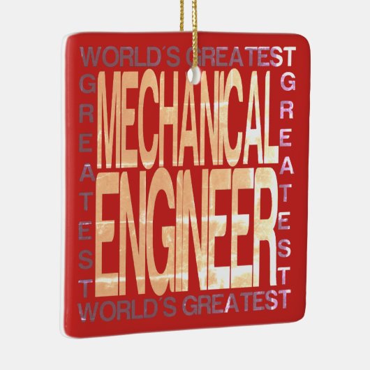 Ornement En Céramique Ingénieur mécanique le plus grand du monde (Droite)