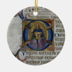 Ornement En Céramique Initiale "D" de Mme 531 f.169v Historiated