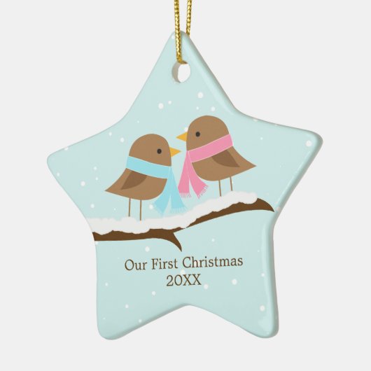 Ornement En Céramique Inséparables (Gauche)