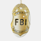 Ornement En Céramique Insigne de FBI (Droite)