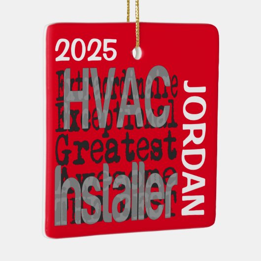 Ornement En Céramique Installation HVAC Extraordinaire PERSONNALISÉ (Droite)