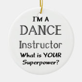 Ornement En Céramique instructeur de danse (Devant)