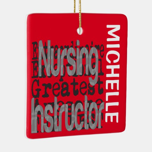 Ornement En Céramique Instructeur en soins infirmiers Extraordinaire PER (Droite)