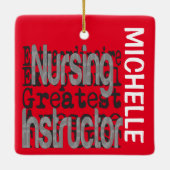 Ornement En Céramique Instructeur en soins infirmiers Extraordinaire PER (Dos)