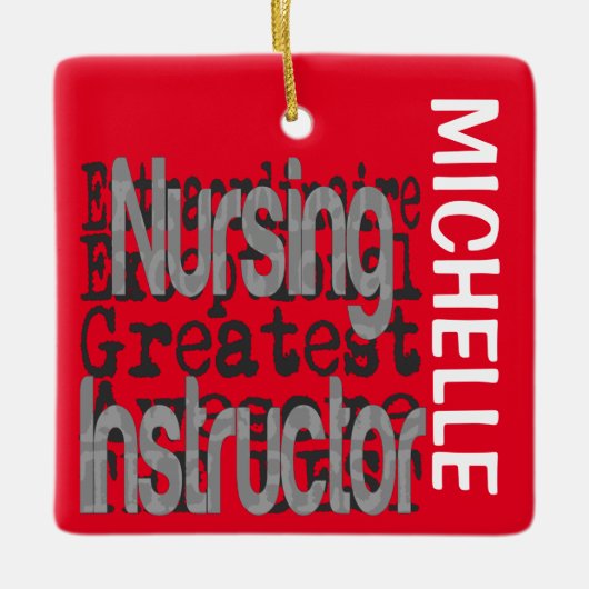 Ornement En Céramique Instructeur en soins infirmiers Extraordinaire PER (Devant)