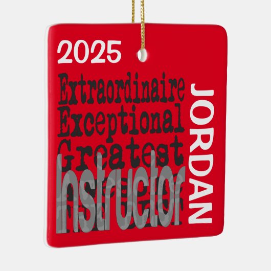 Ornement En Céramique Instructeur Extraordinaire CUSTOM (Droite)