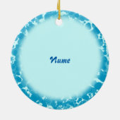 Ornement En Céramique Iris de Dewdrop (Dos)