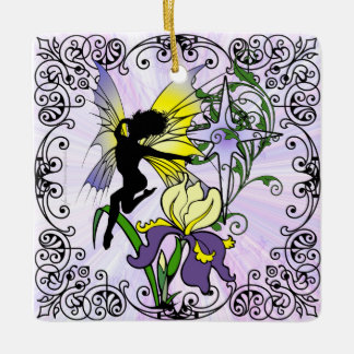 Ornement En Céramique Iris Shadow Fairy