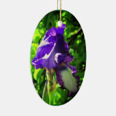 Ornement En Céramique Iris violet en été (Droite)
