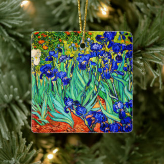 Ornement En Céramique Irises par Vincent Van Gogh