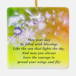 Ornement En Céramique Irish Prayer and Blessing Personalized Christmas