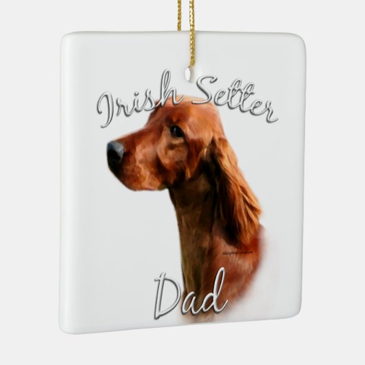 Ornement En Céramique Irish Setter Dad 2 (Droite)