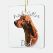 Ornement En Céramique Irish Setter Dad 2 (Gauche)