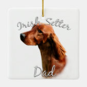 Ornement En Céramique Irish Setter Dad 2 (Dos)