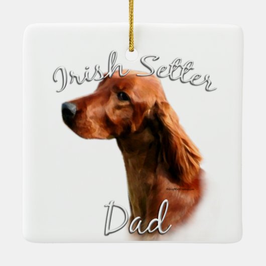 Ornement En Céramique Irish Setter Dad 2 (Dos)