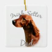 Ornement En Céramique Irish Setter Dad 2 (Devant)