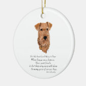 Ornement en céramique irlandais Terrier Rainbow Br (Gauche)