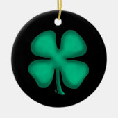 Ornement en céramique irlandaise noire (Devant)