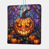 Ornement En Céramique Jack-o'-lanterne en verre tendu (Gauche)