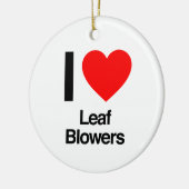 Ornement En Céramique j'adore les souffleurs de feuilles (Gauche)