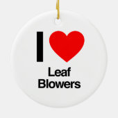 Ornement En Céramique j'adore les souffleurs de feuilles (Dos)