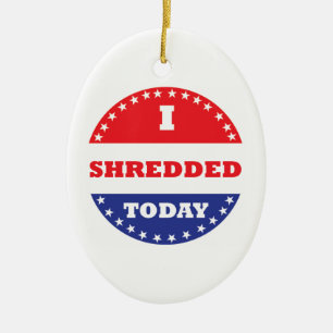 Ornement En Céramique J'ai déchiré aujourd'hui