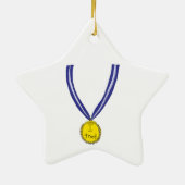 Ornement En Céramique J'ai essayé la médaille (Dos)