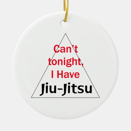 Ornement En Céramique J'Ai Jiu Jitsu (Devant)
