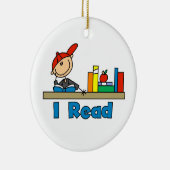 Ornement En Céramique J'ai lu (Droite)