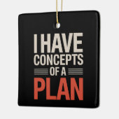 Ornement En Céramique J'ai un concept de plan (Gauche)