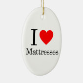 Ornement En Céramique J'aime des matelas (Droite)