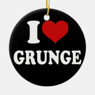 Ornement En Céramique J'Aime Grunge