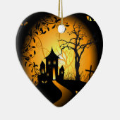 Ornement En Céramique J'aime Halloween (Droite)