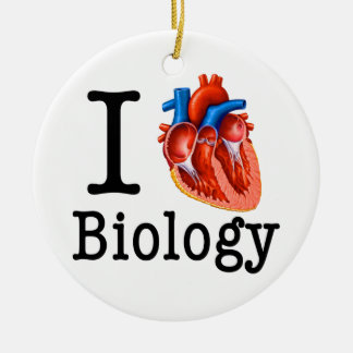 Ornement En Céramique J'aime la biologie