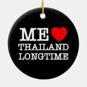 ORNEMENT EN CÉRAMIQUE J'AIME LA THAÏLANDE LONGTEMPS (Dos)