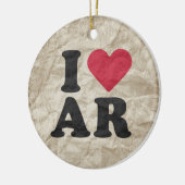 ORNEMENT EN CÉRAMIQUE J'AIME L'AR (Gauche)