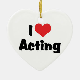 Ornement En Céramique J'aime le théâtre d'art dramatique - Théâtre des a