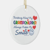 Ornement En Céramique J'aime mes petits-enfants (Droite)