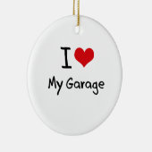 Ornement En Céramique J'aime mon garage (Droite)