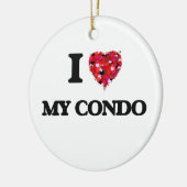 Ornement En Céramique J'aime mon logement (Gauche)