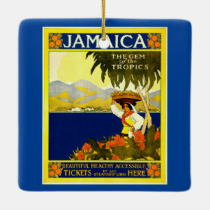 Ornement En Céramique Jamaïque, illustration Vintage