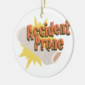 Ornement En Céramique Jambe encline d'accidents (Gauche)