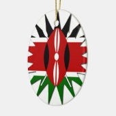 Ornement En Céramique Jambo Kenya Hakuna Matata (Gauche)