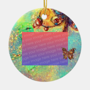 Ornement En Céramique JARDIN DES OMBRES PERDUES Modèle photo bleu