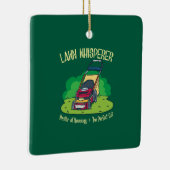 Ornement En Céramique Jardin Jardin de la tondeuse de pelouse Whisperer (Droite)