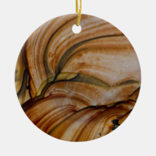 Ornement En Céramique Jasper de Deschutes de couleur marron