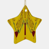 Ornement En Céramique jaune (Droite)