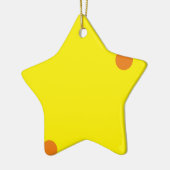 Ornement En Céramique jaune fromage (Gauche)