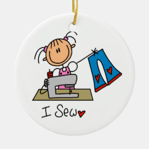 Ornement En Céramique Je couds