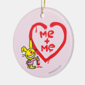 Ornement En Céramique Je + Je (Gauche)